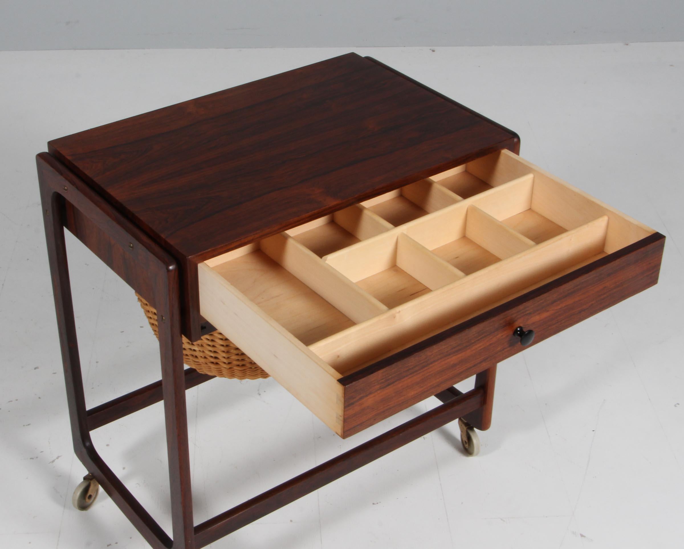 Danish Cabinetmaker, Sewing nest, Rosewood For Sale 2