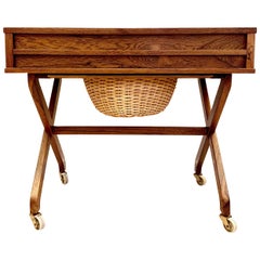 Danish Cabinetmaker, Sewing Table, Rosewood Danish Cabinetmaker, Sewing Table, Rosewood