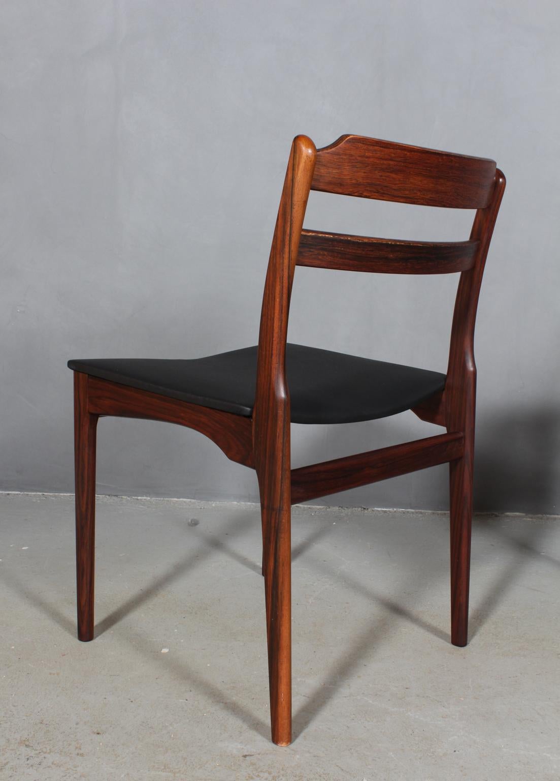 Danish Cabinetmaker, Six Rosewood Dining Chairs 1