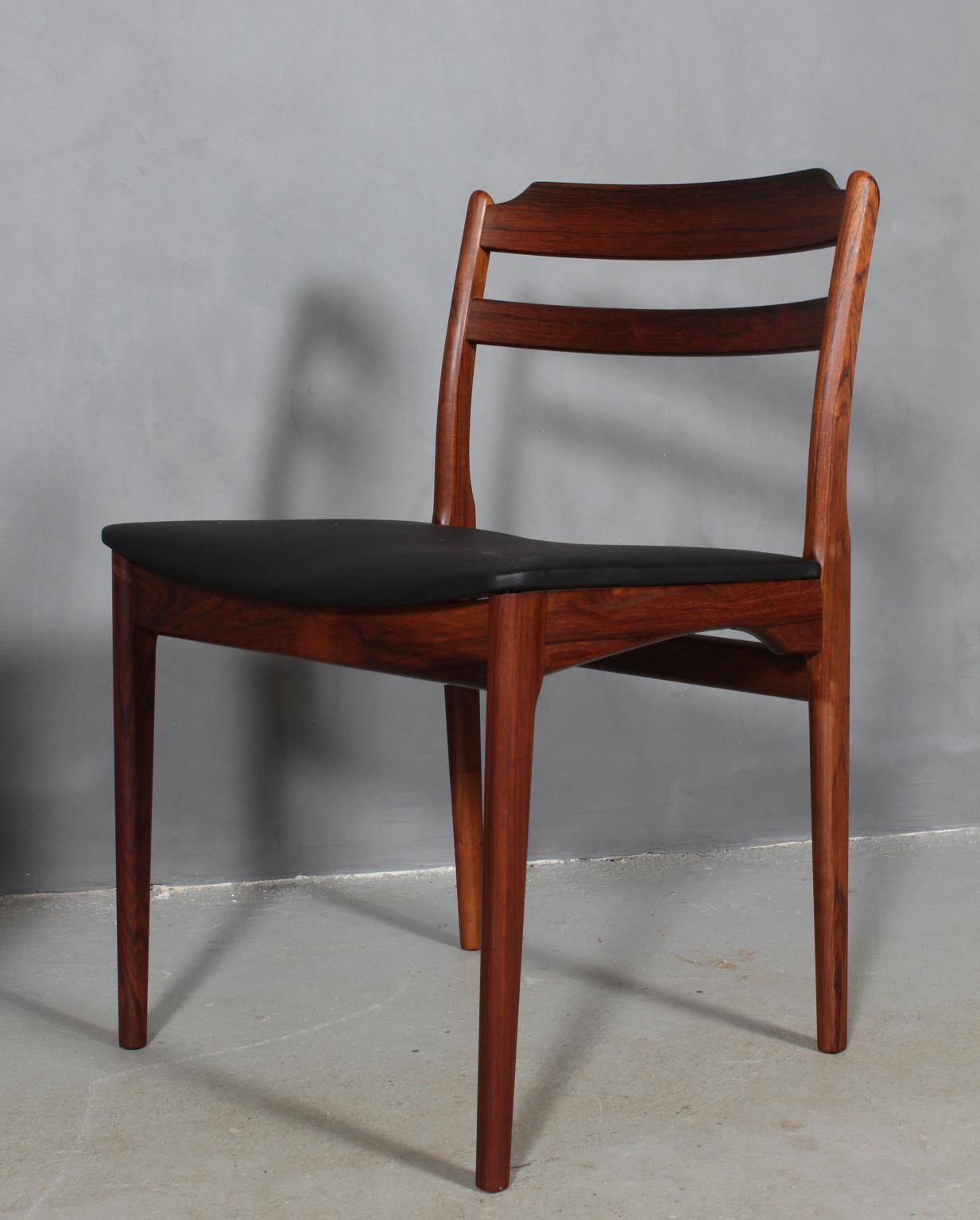 Danish Cabinetmaker, Six Rosewood Dining Chairs 2