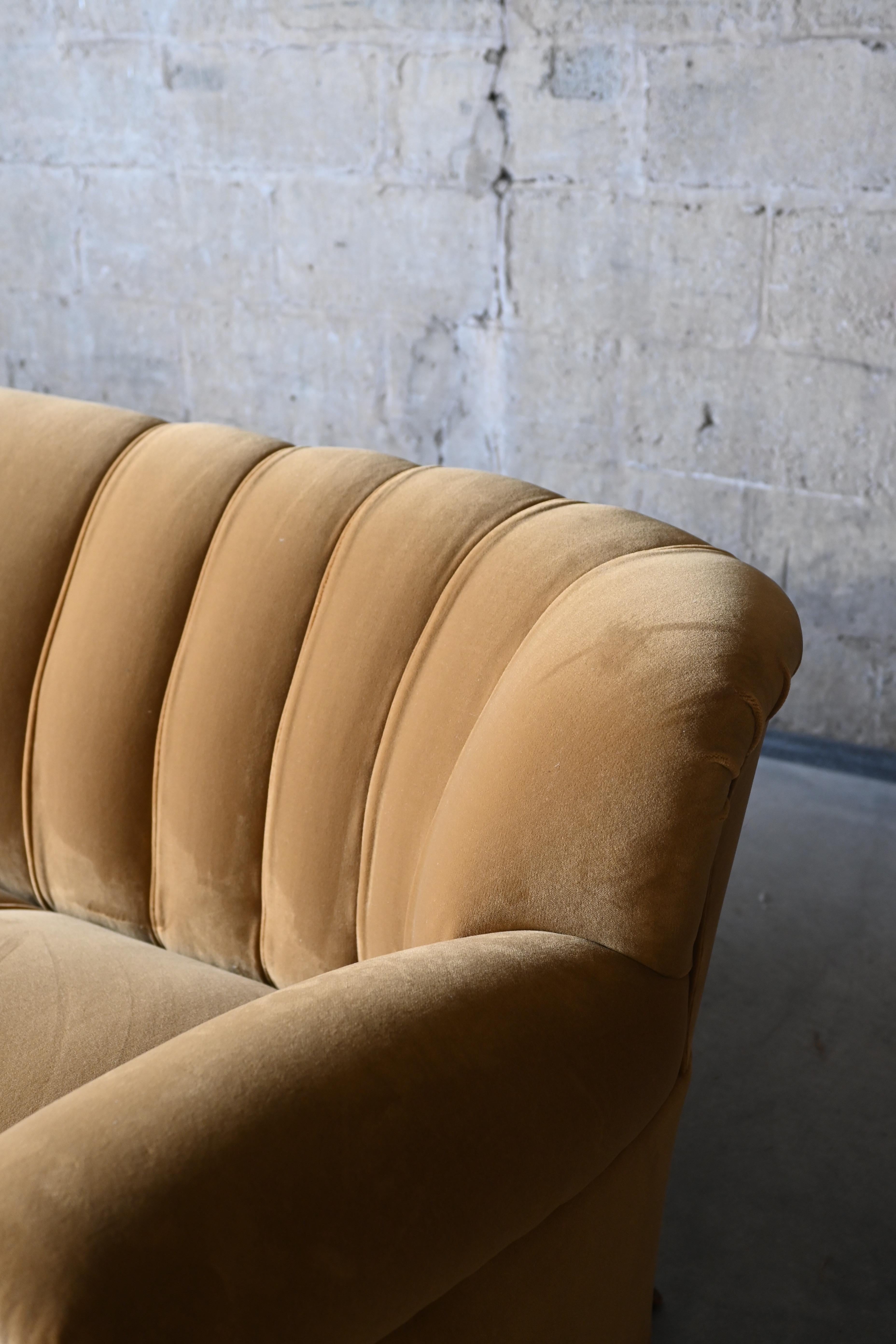 Dänisches Tischlersofa (Mohairwolle) im Angebot