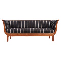 Danish Cabinetmaker Sofa in Oak with Wool, Attributed to Frits Henningsen, 1950s
