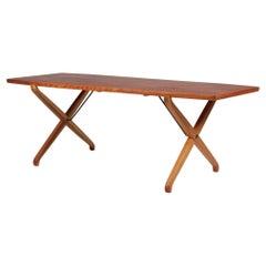 Danish cabinetmaker, sofa table in teak and oak