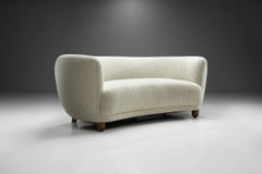 Danish Cabinetmaker Three-Seater "Banana" Sofa, Denmark 1940s