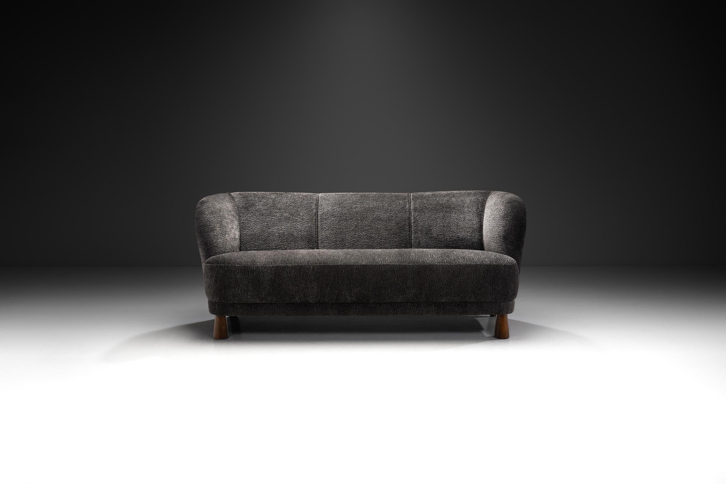 Dänisches dreisitziges Schreiner-Sofa, Dänemark, ca. 1950er Jahre (Skandinavische Moderne) im Angebot