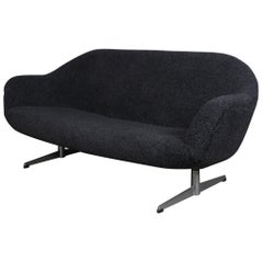 Danish Cabinetmaker Two½-Seat Sofa Lambwool Sofa, 1940s