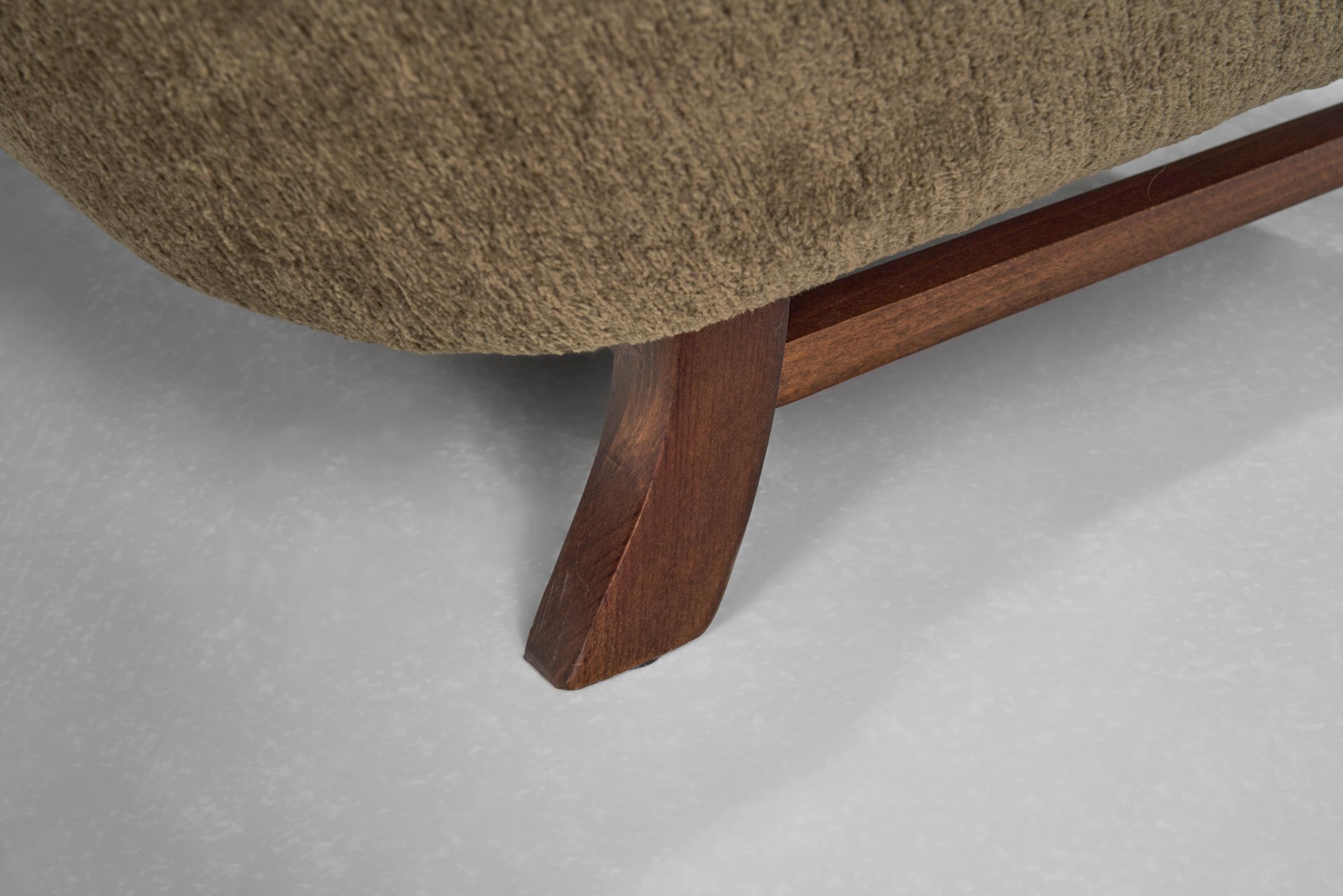 Dänisches Tischler-Polstersofa, Dänemark Mitte des 20. Jahrhunderts im Angebot 12