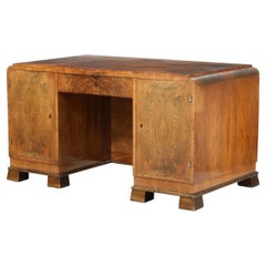 Dänischer Tischler..: Schreibtisch aus Nussbaum oder Nussbaum Art Deco. 1920-30s