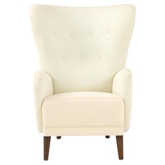Danish Cabinetmaker Wing Back Lounge Chair, Denmark, 1940’s