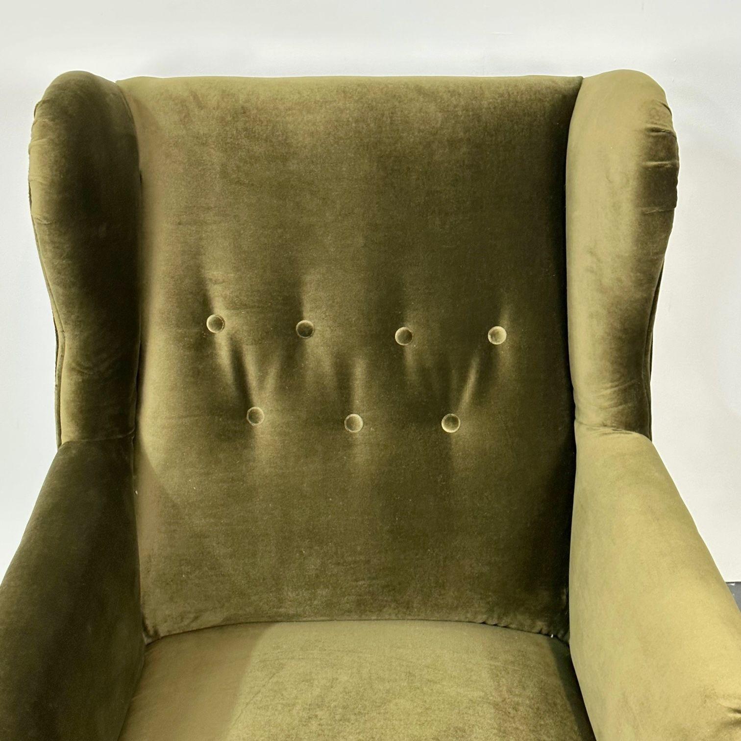 Danish Cabinetmaker Wingback / Lounge Chair, Scroll Arm, Flemming Lassen Style For Sale 6