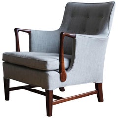 Danish Cabinetmaker's Brazilian Rosewood 1930s Easy Chair