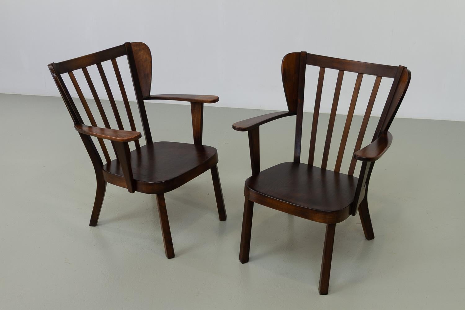 Sillones canadienses daneses de Fritz Hansen, década de 1940. Juego de 2. en venta 6