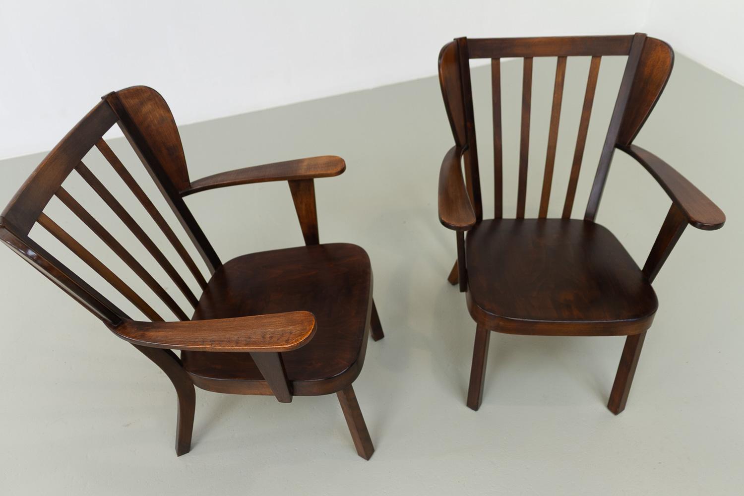 Sillones canadienses daneses de Fritz Hansen, década de 1940. Juego de 2. en venta 7