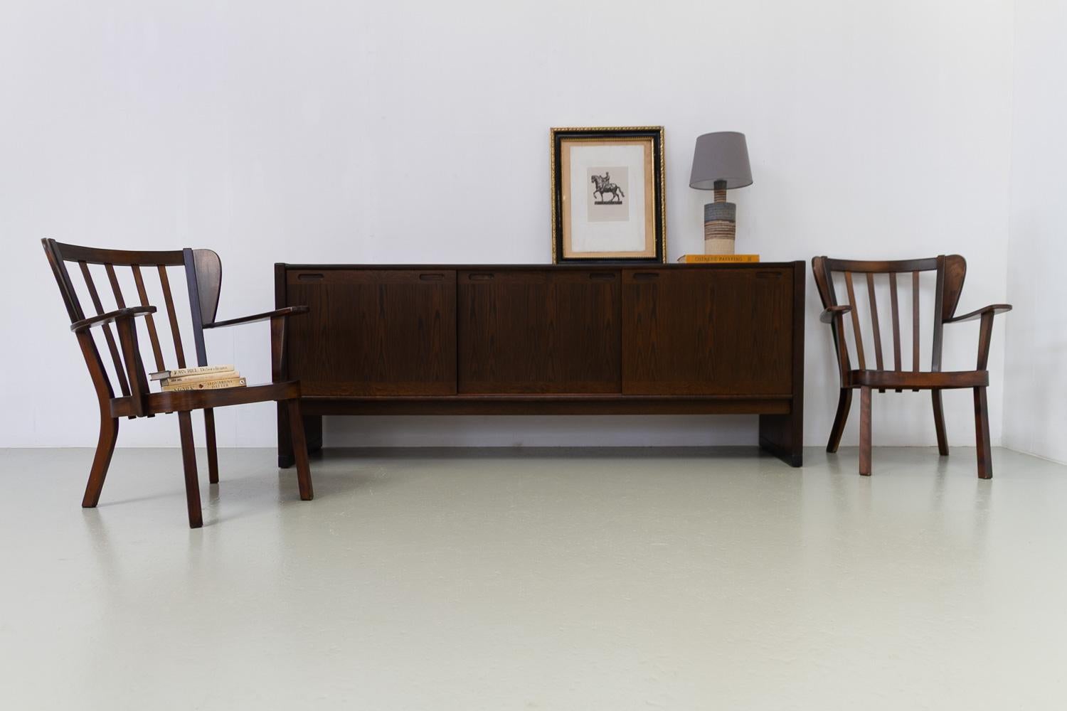 Sillones canadienses daneses de Fritz Hansen, década de 1940. Juego de 2. en venta 10
