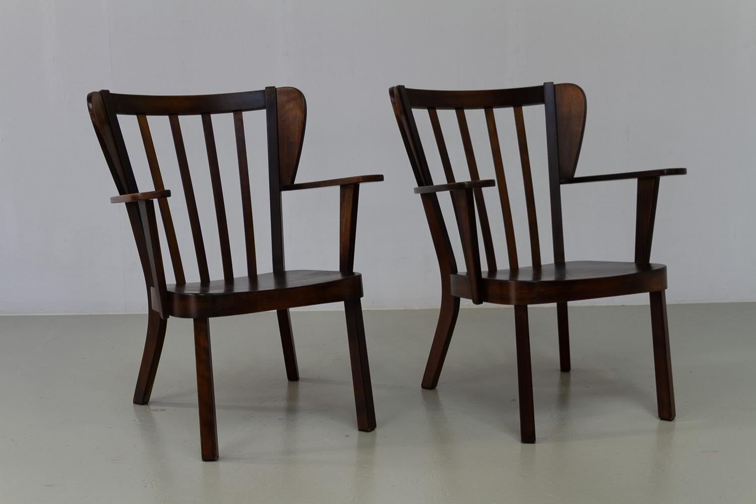 Sillones canadienses daneses de Fritz Hansen, década de 1940. Juego de 2. Danés en venta