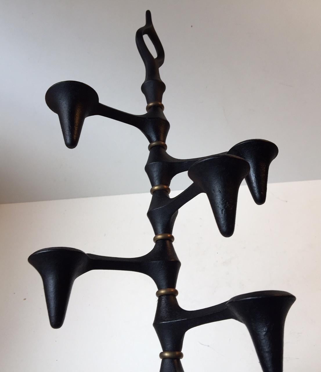 Mid-Century Modern Danish Candleholder with Rotating Joints by Jens Harald Quistgaard, 1960s