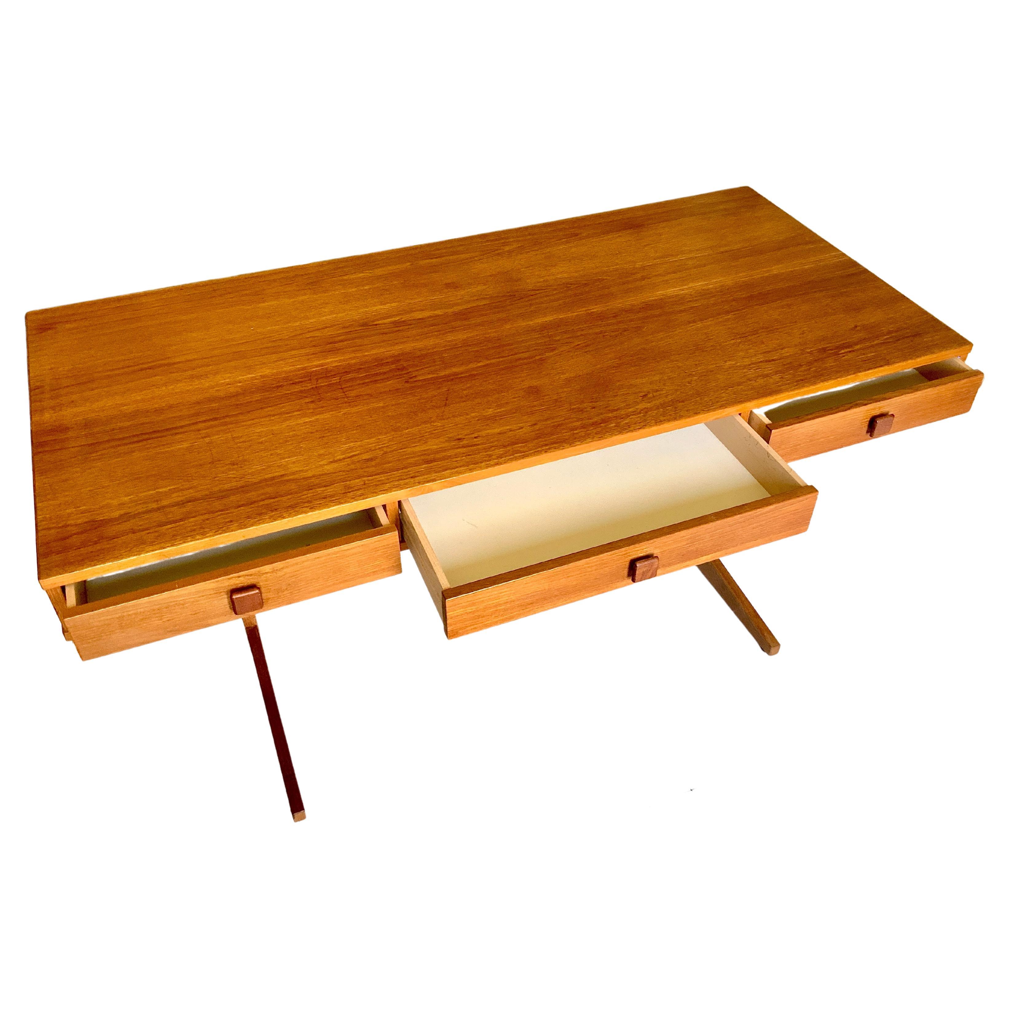 Danish Cantilever Floating Desk by Georg Petersens   For Sale