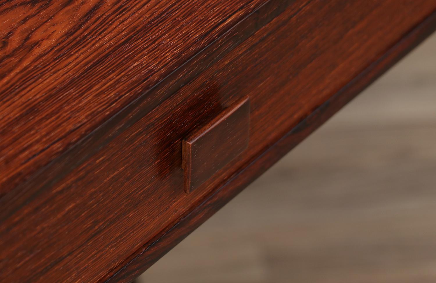 Expertly Restored - Danish Cantilever Floating Rosewood Desk by Georg Petersens  For Sale 6