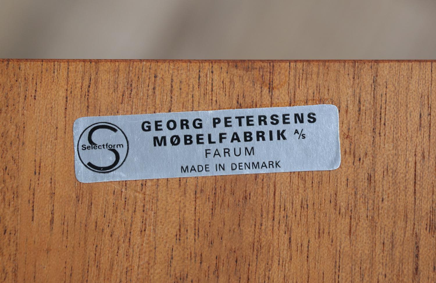 Fachmännisch restauriert - Dänischer Freischwinger-Schreibtisch aus Rosenholz von Georg Petersens  im Angebot 10