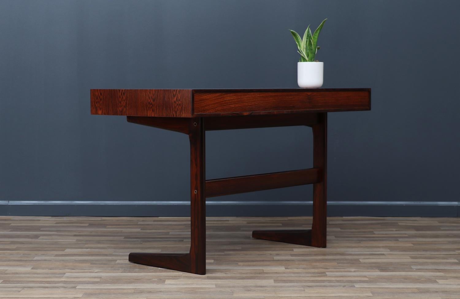 Mid-20th Century Expertly Restored - Danish Cantilever Floating Rosewood Desk by Georg Petersens  For Sale