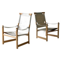 Danish Canvas Sling Safari Chairs