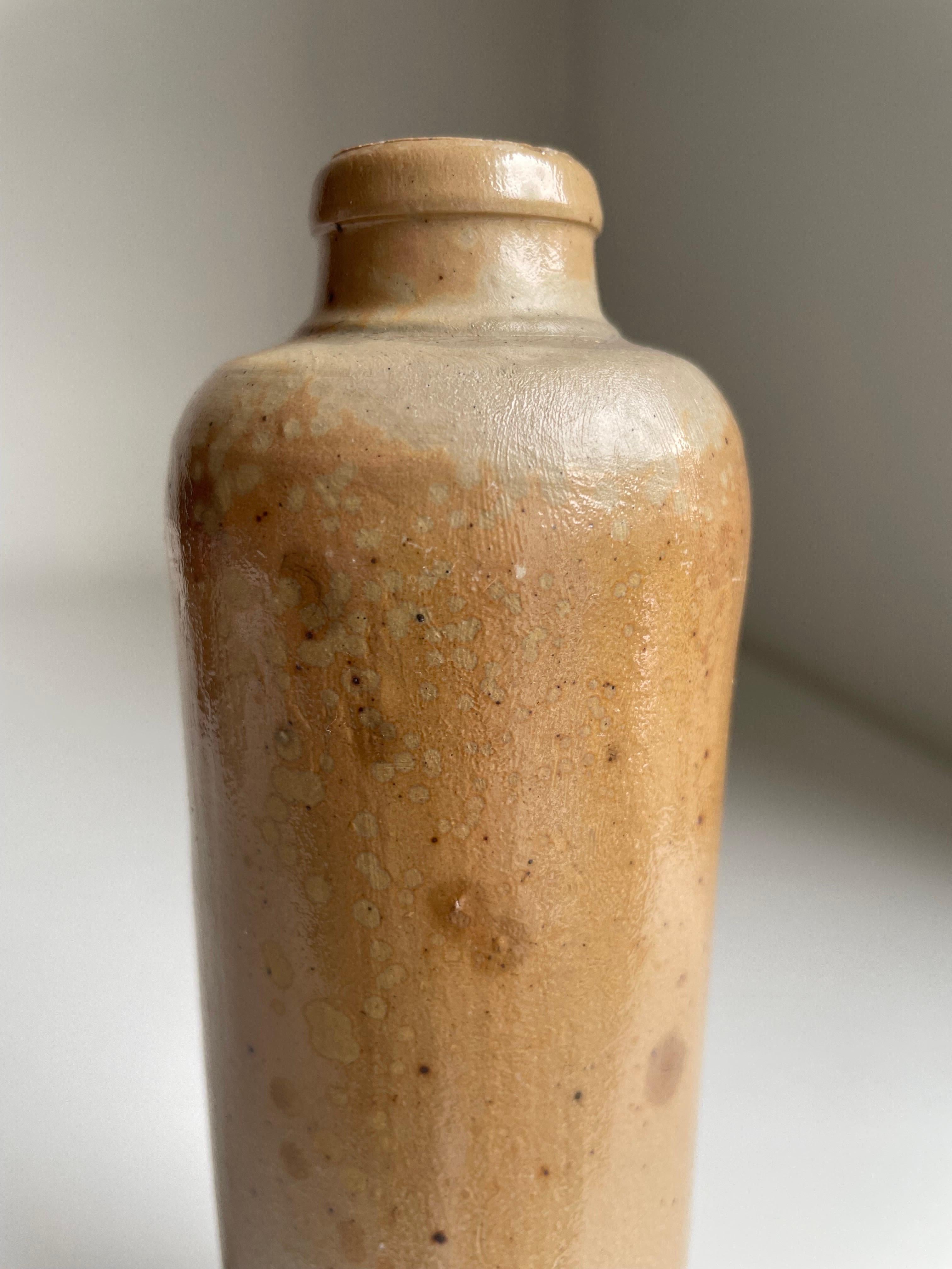 Grès Vase bouteille élancé émaillé des années 1950, Danemark en vente