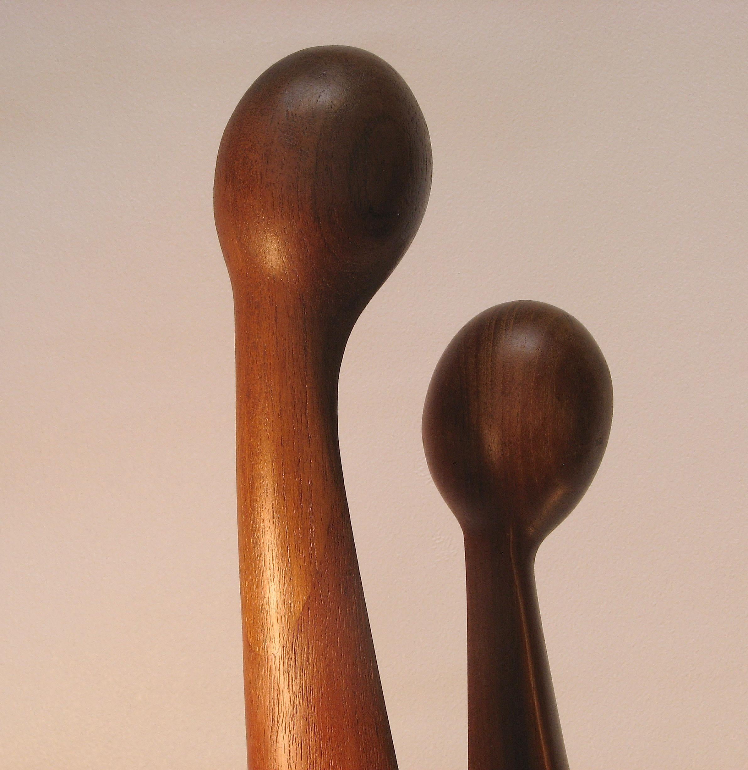 Intagliato Scultura danese in teak intagliato 