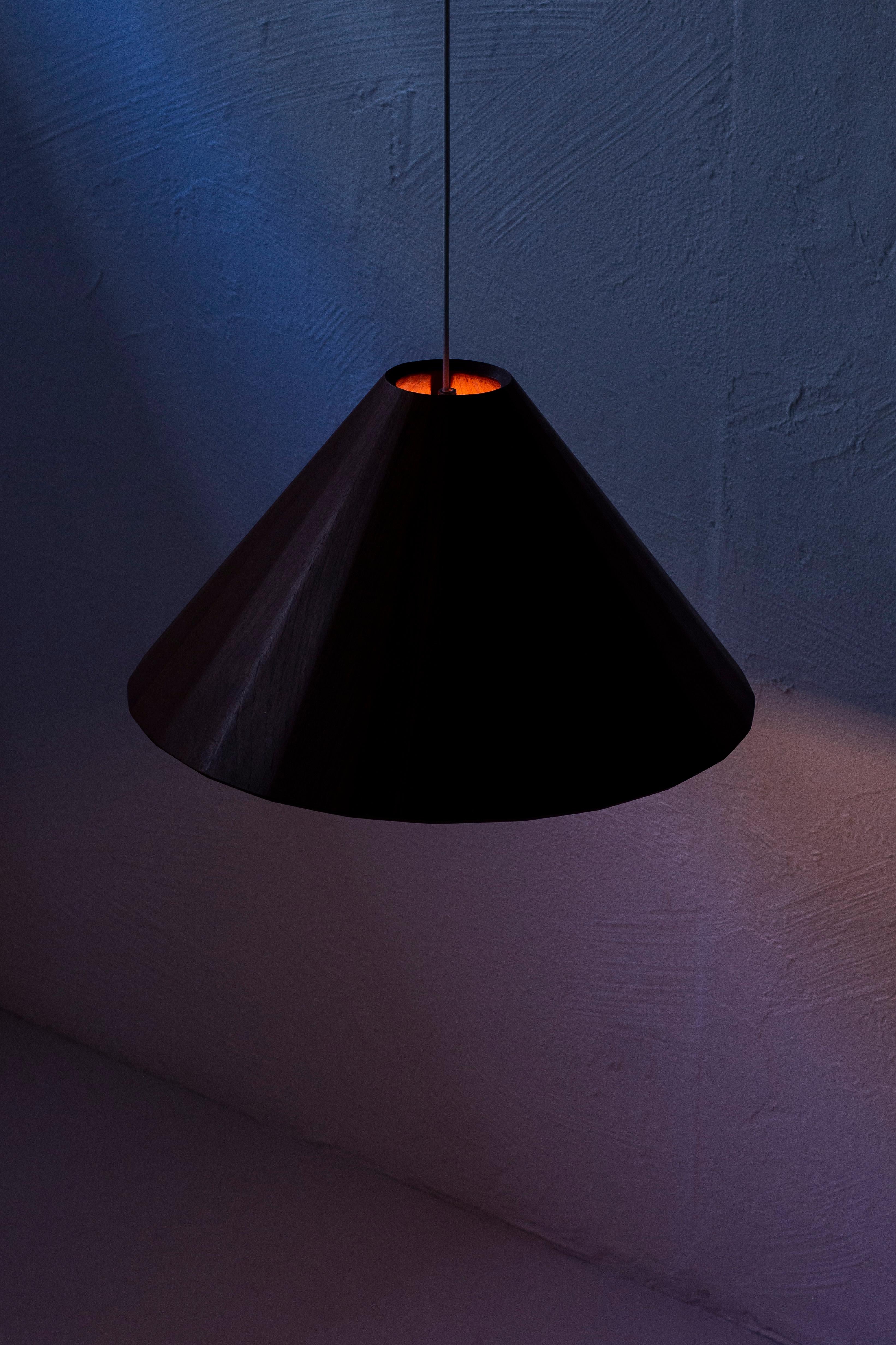 Danish Ceiling Lamp by Cabinetmaker, Solid Teak, Denmark, 1950s 3