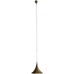 Danish Ceiling Pendant in Brass, 1960s