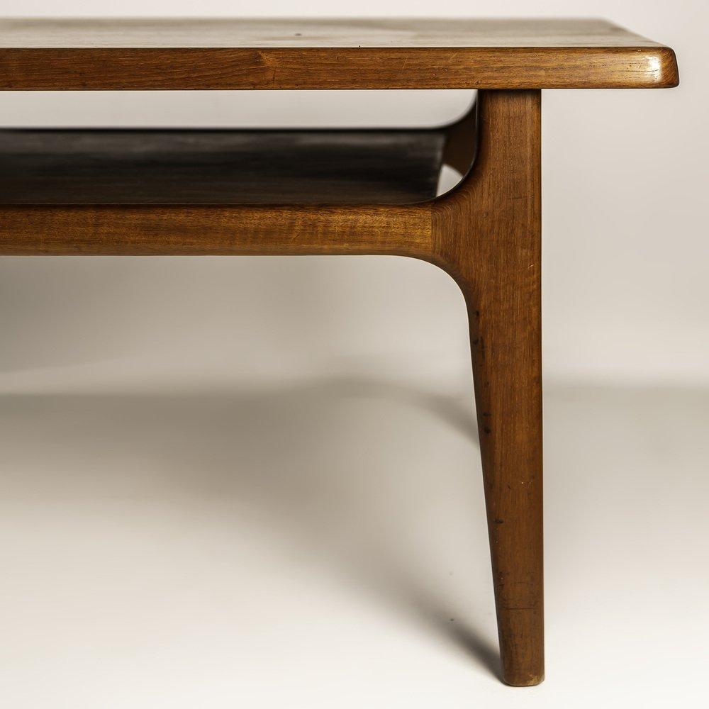 Danish Center Table in Teak signed by Niels Bach, 1960s For Sale 1