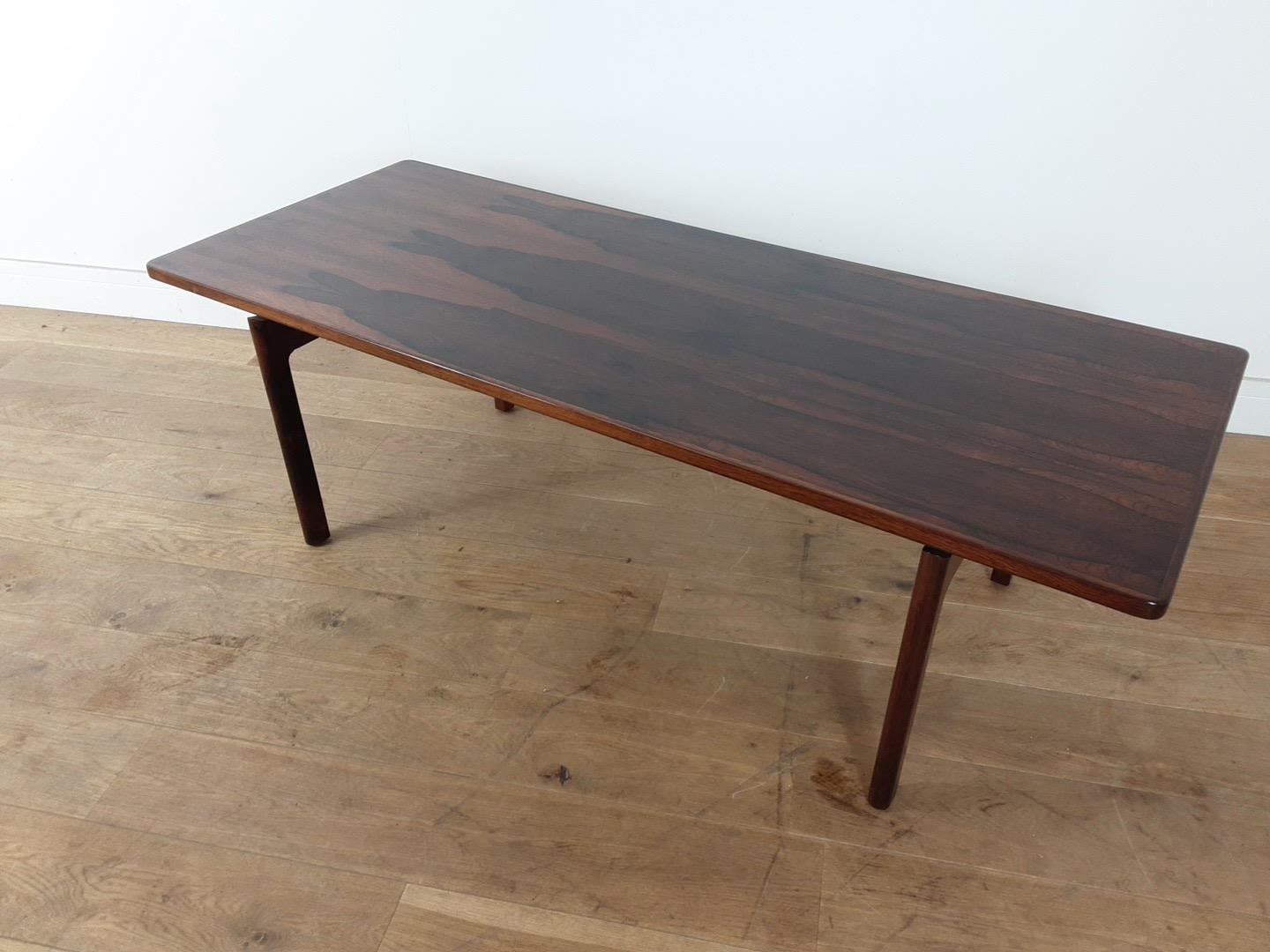 Danish Mid Century Rosewood Sofa Table For Sale 5