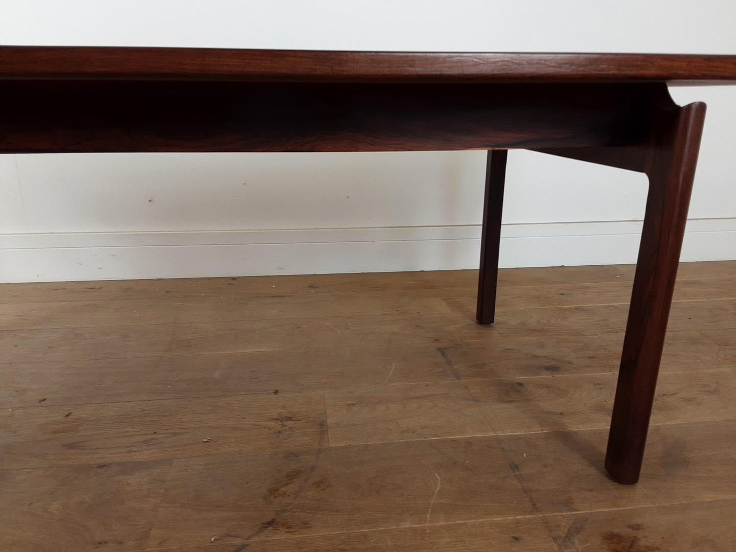 Danish Mid Century Rosewood Sofa Table For Sale 6