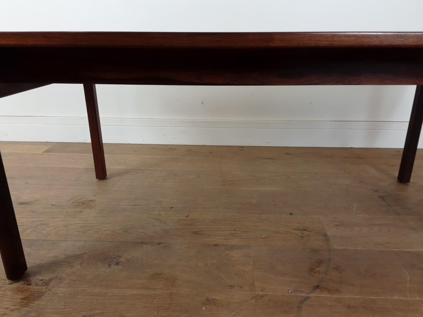 Danish Mid Century Rosewood Sofa Table For Sale 7