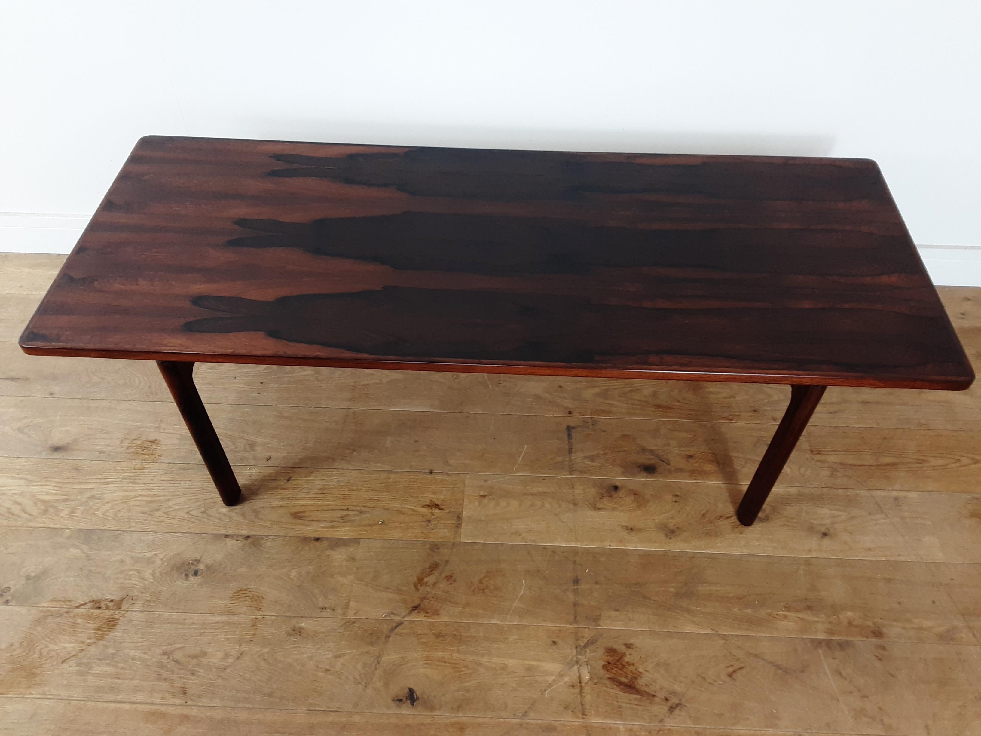Mid-Century Modern Danish Mid Century Rosewood Sofa Table For Sale