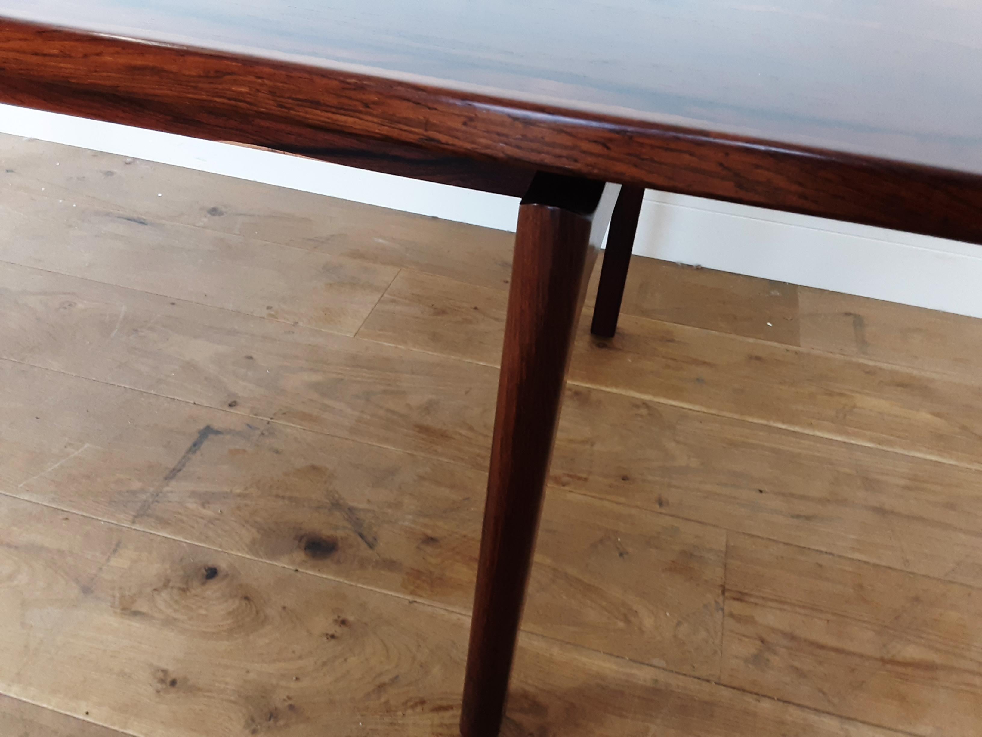 20th Century Danish Mid Century Rosewood Sofa Table For Sale