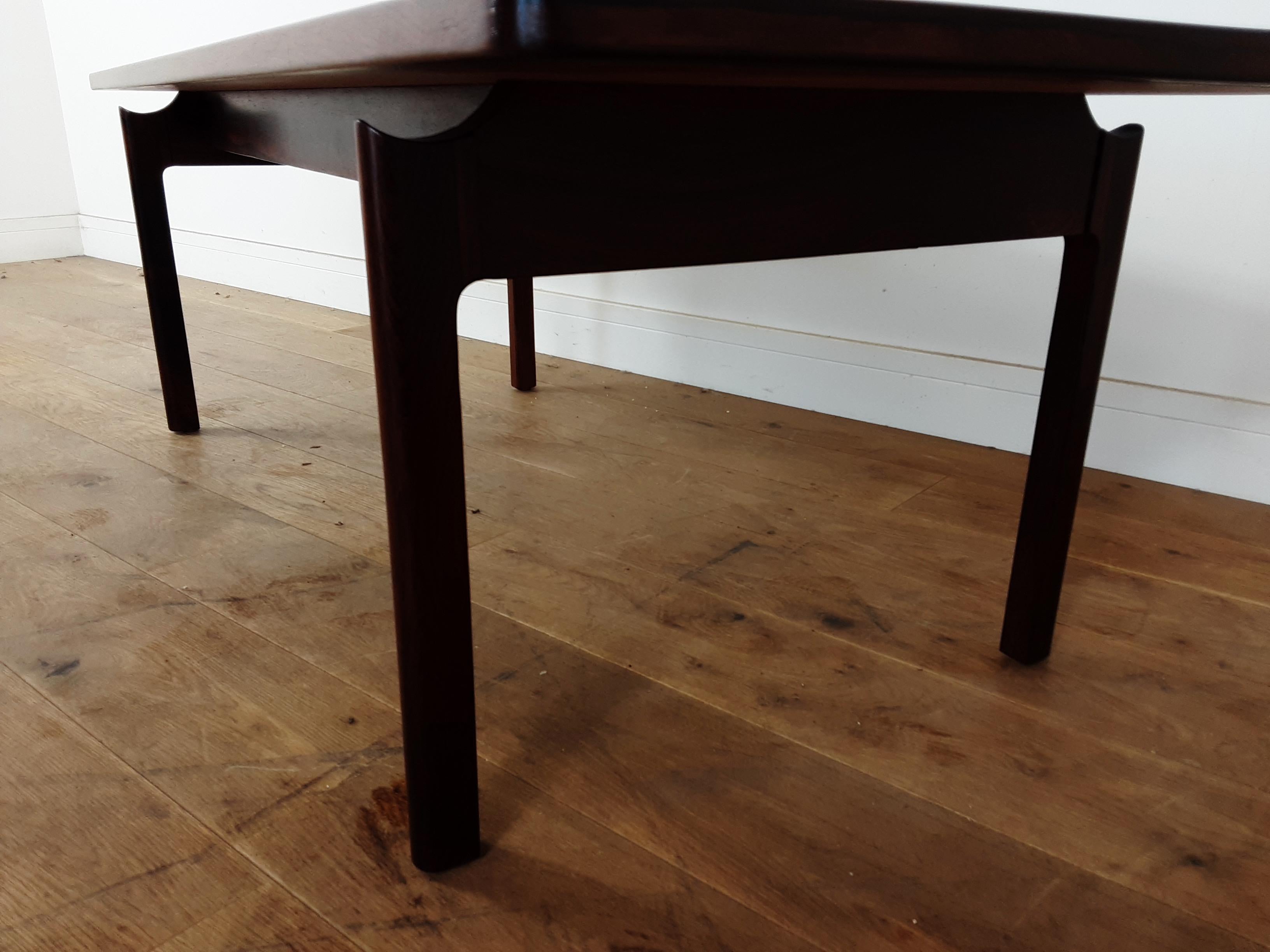 Danish Mid Century Rosewood Sofa Table For Sale 1