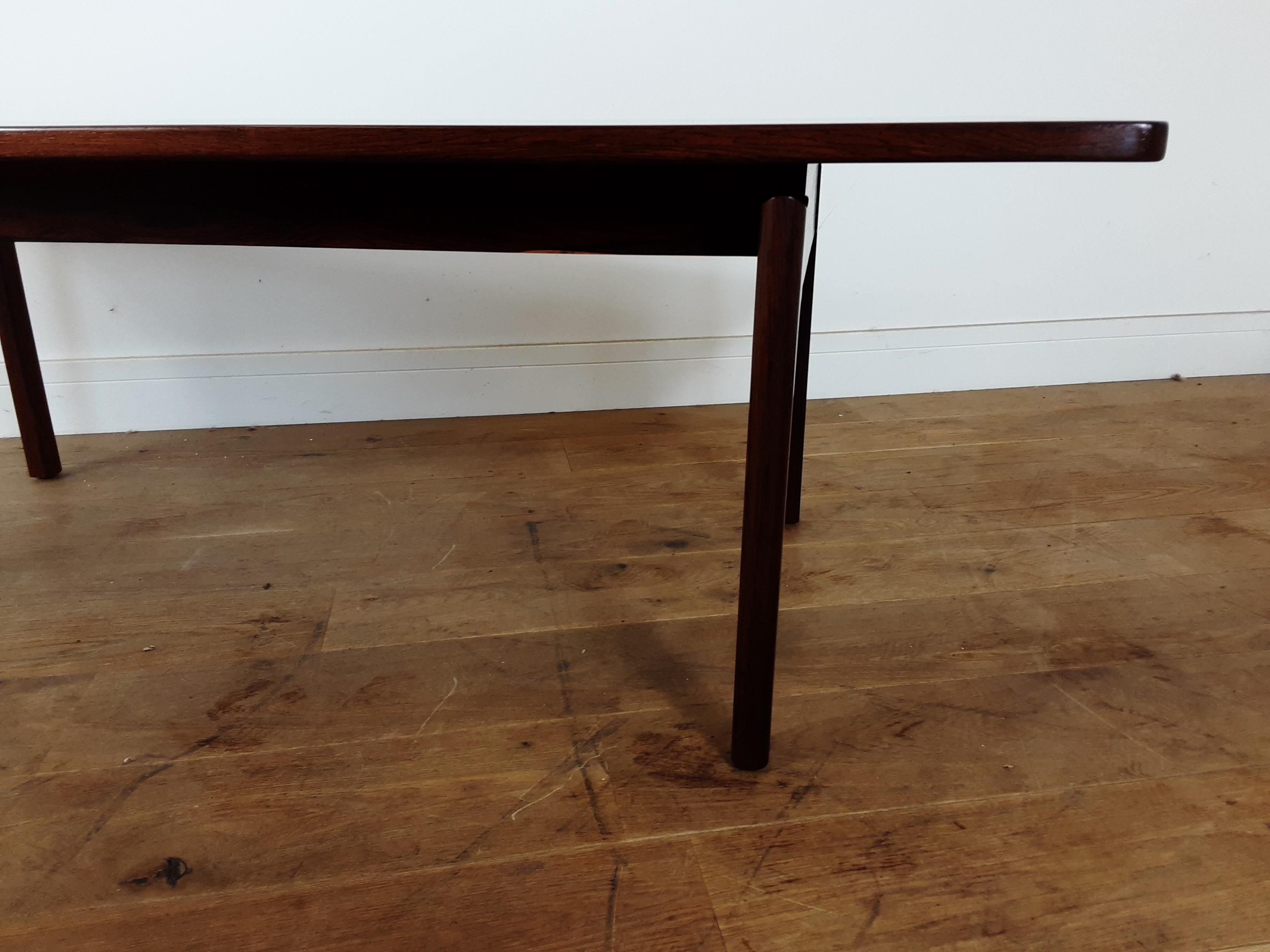 Danish Mid Century Rosewood Sofa Table For Sale 2