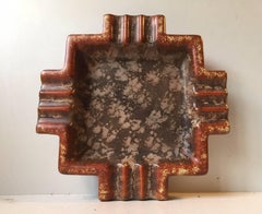 Danish Ceramic Art Deco Cigar Ashtray by Michael Andersen & Son, 1930s