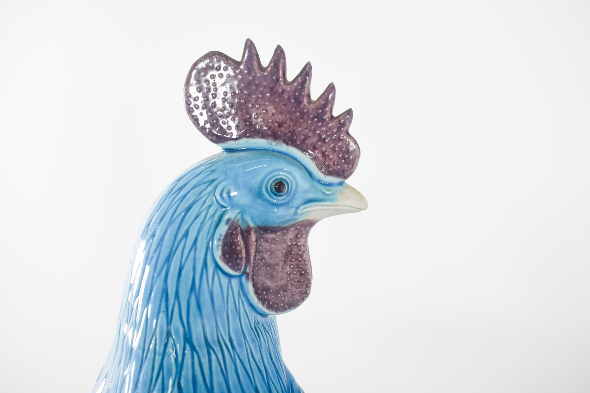 Gallo blu danese in ceramica In condizioni buone in vendita a Lisboa, Lisboa