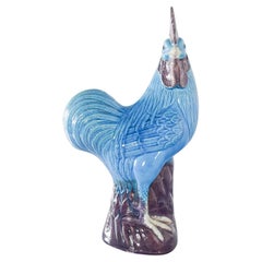 Danish Ceramic Blue Rooster