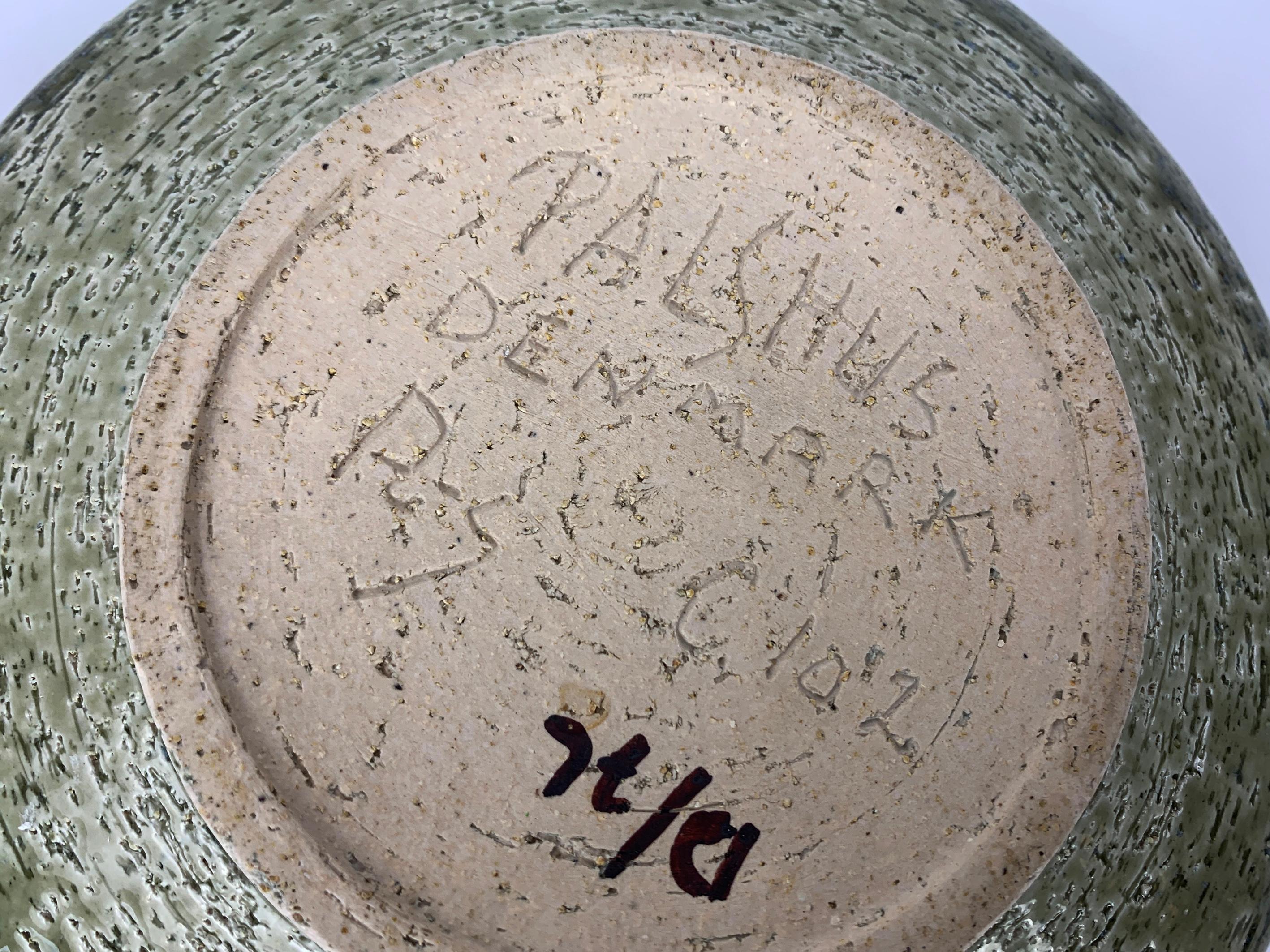 Danish Ceramic Dish Bowl Palshus Denmark Per & Annelise Linnemann-Schmidt For Sale 4