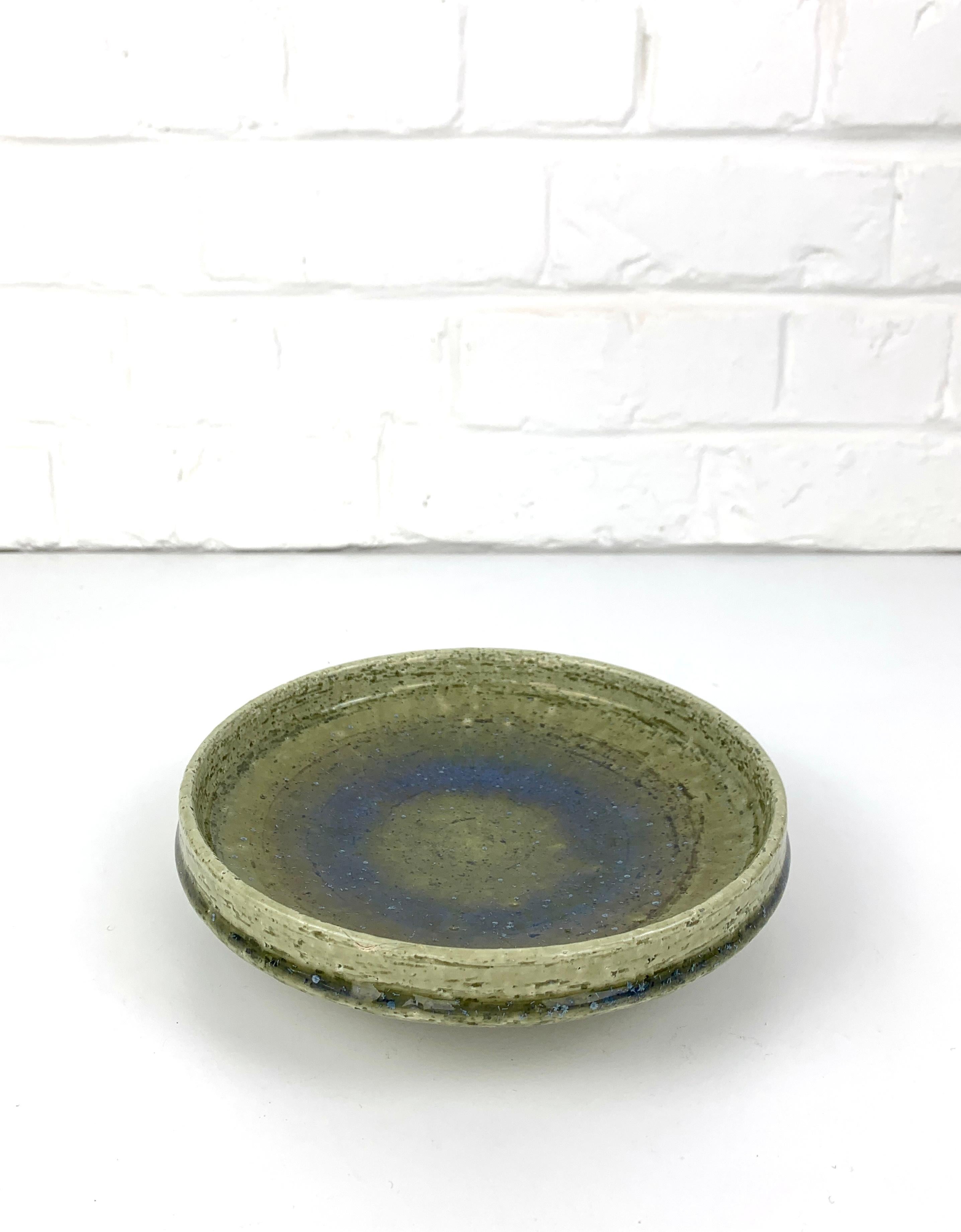 Scandinavian Modern Danish Ceramic Dish Bowl Palshus Denmark Per & Annelise Linnemann-Schmidt For Sale