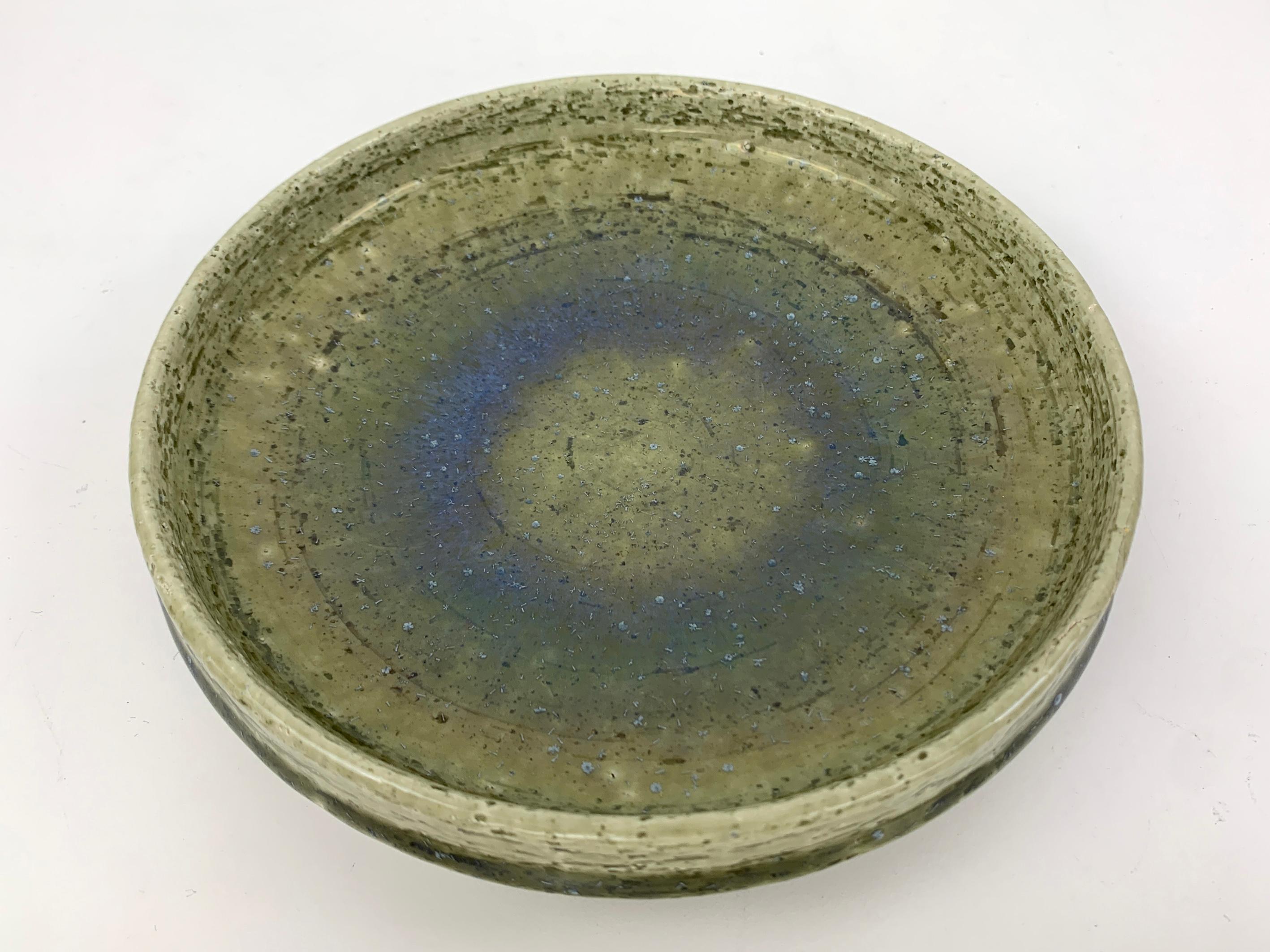 Danish Ceramic Dish Bowl Palshus Denmark Per & Annelise Linnemann-Schmidt In Good Condition For Sale In Vorst, BE