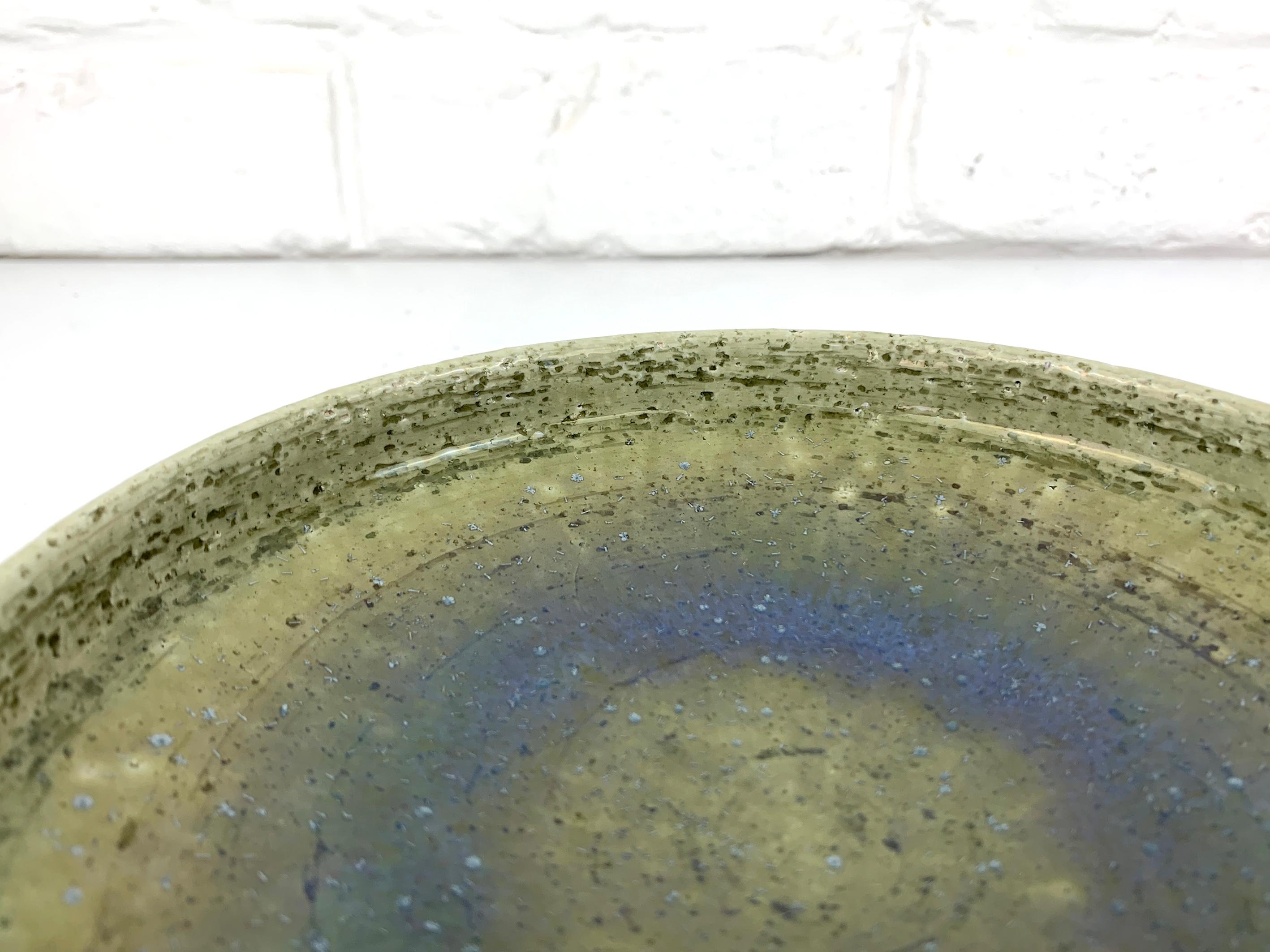 20th Century Danish Ceramic Dish Bowl Palshus Denmark Per & Annelise Linnemann-Schmidt For Sale
