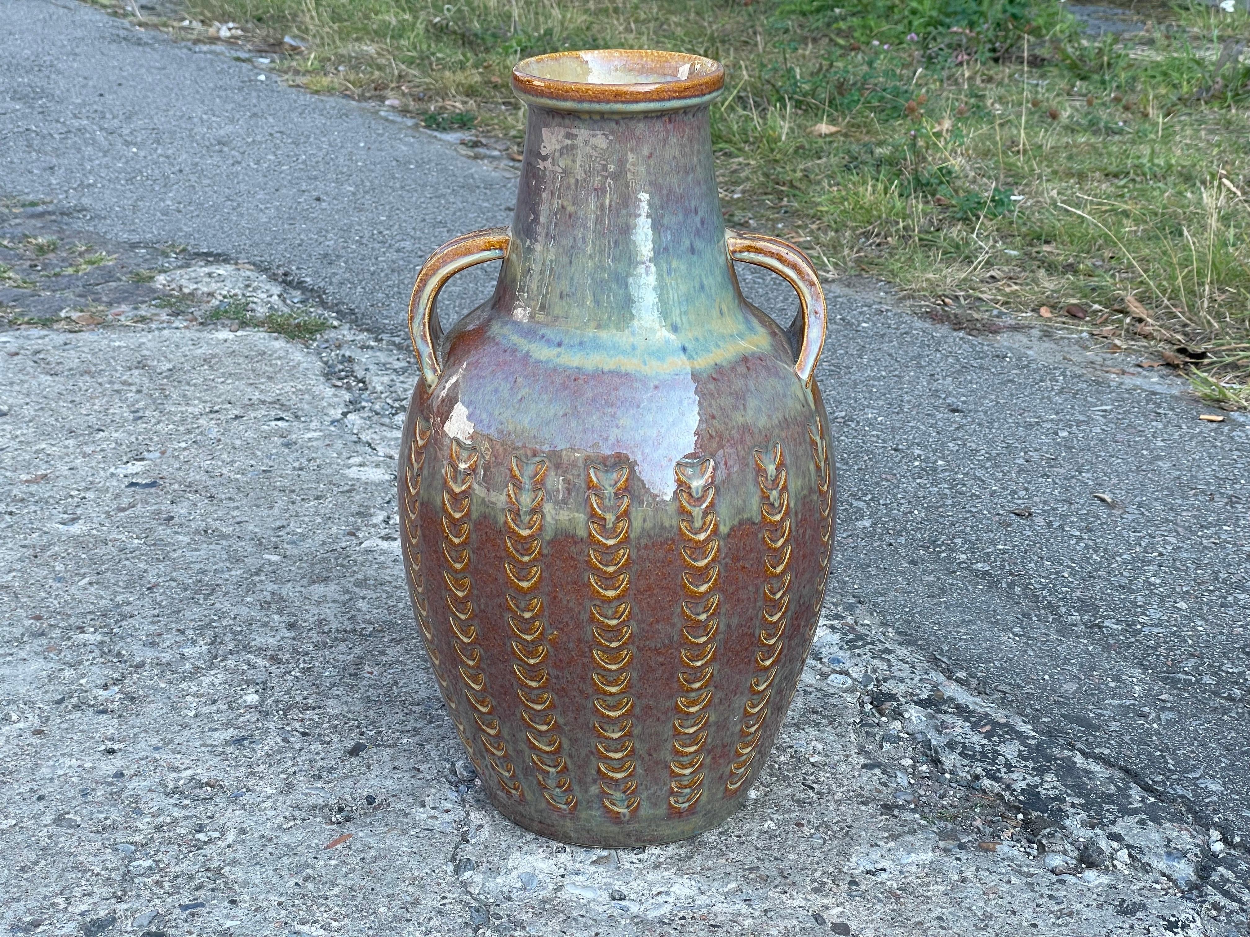 Danish Ceramic Floor vase by Søholm 1970´s For Sale 6