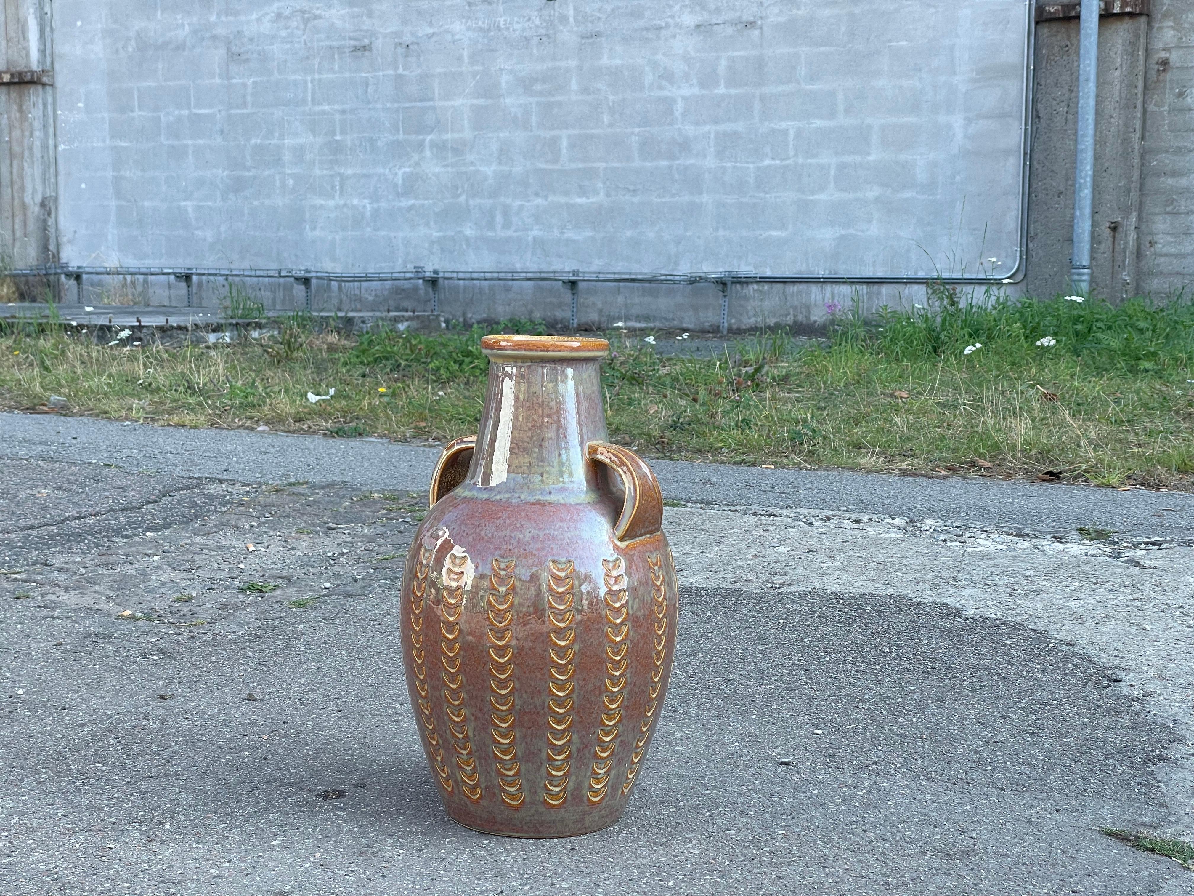 Danish Ceramic Floor vase by Søholm 1970´s In Good Condition For Sale In Copenhagen, DK