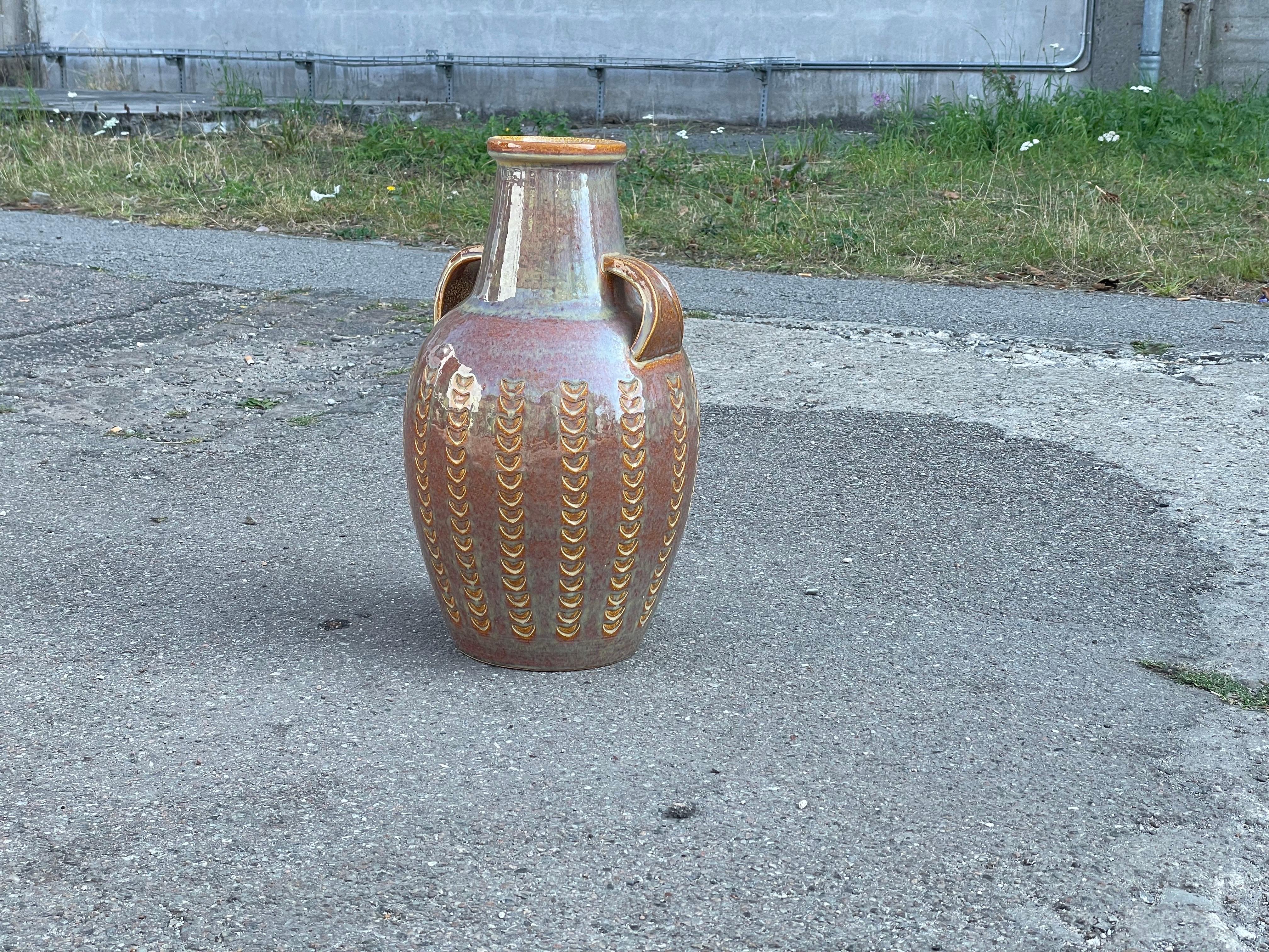 Late 20th Century Danish Ceramic Floor vase by Søholm 1970´s For Sale