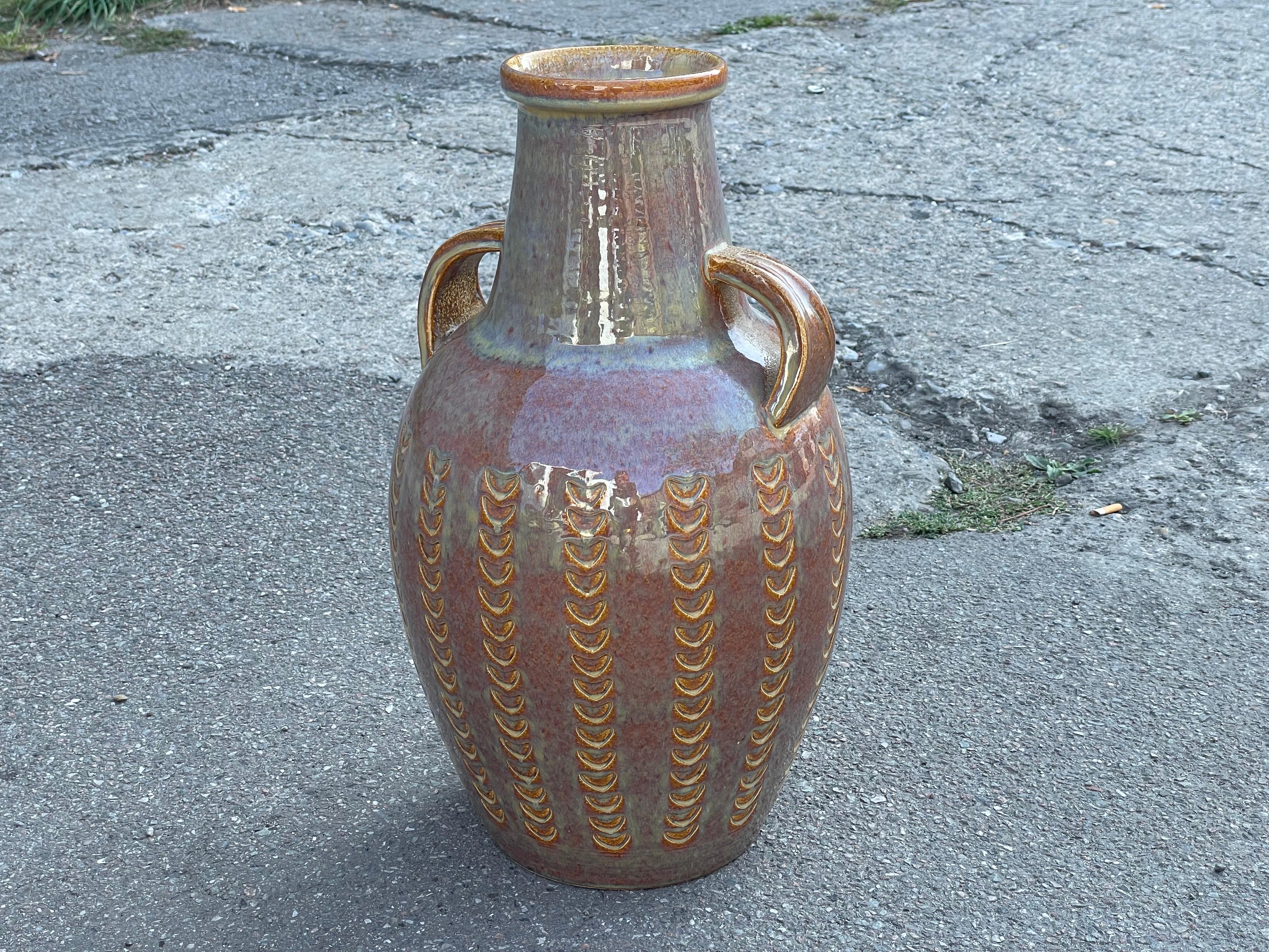 Danish Ceramic Floor vase by Søholm 1970´s For Sale 1