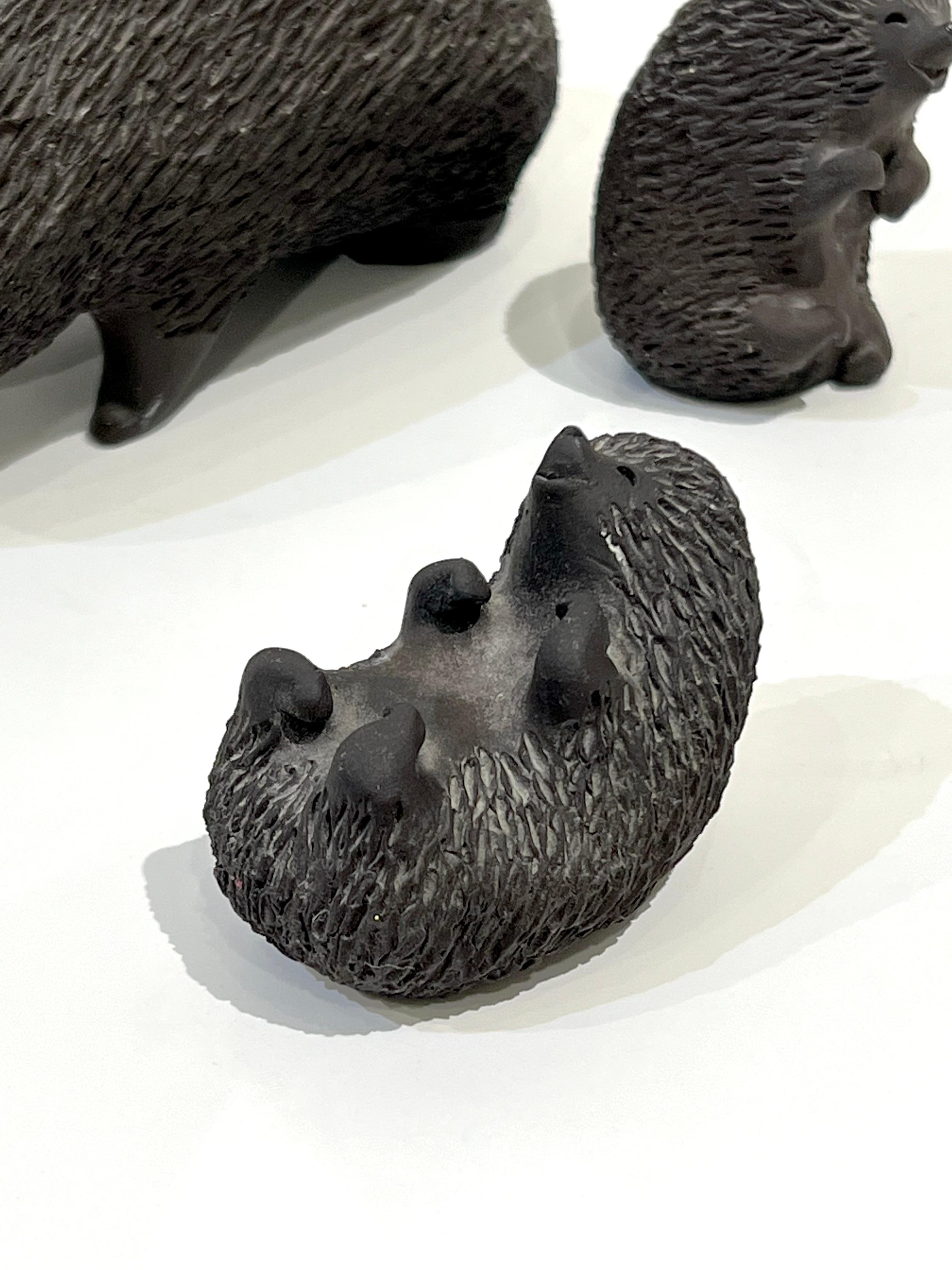 Danish Ceramic Hedgehogs by Ellen Karlsen For Sale 2