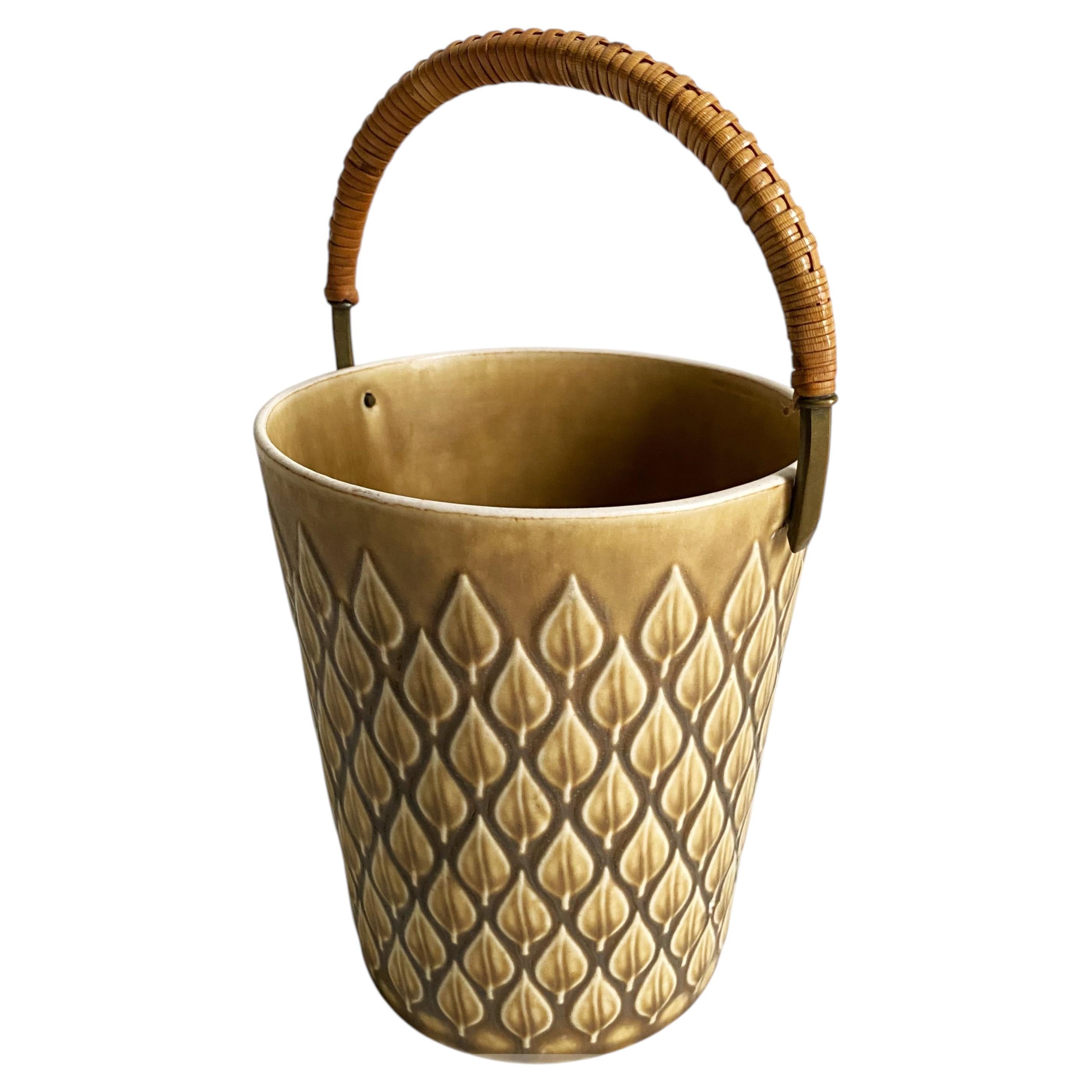 Danish Ceramic Ice Bucket by Jens Harald Quistgaard for Kronjyden Nissen, 1960s